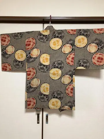 앤티크 긴 겉옷 기장 93cm 레트로한 공 순수 실크