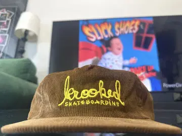 USA KROOKED skateboards 코듀로이 캡 브라운