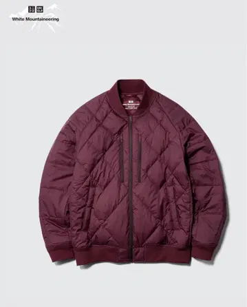 White Mountaineering 다운 자켓 와인 유니클로