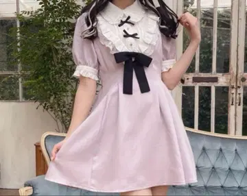 로지타 요크 프릴 리본 디자인 원피스