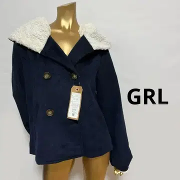 [ 2359 ] GRL 후드 부착 아우터 L 네이비