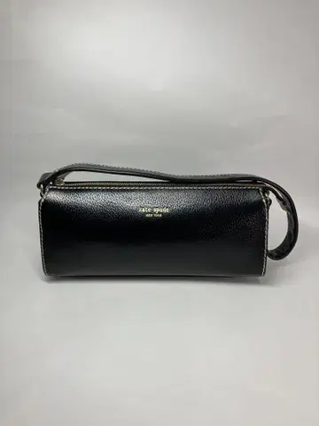 케이트 스페이드 핸드백 원통형 가죽 블랙 약 27cm