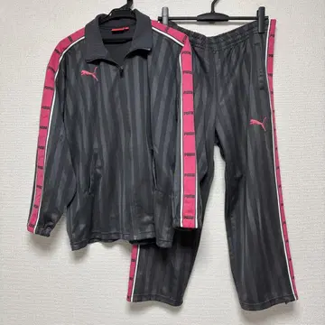 푸마 저리 상하의 셋업 그레이 핑크 SS