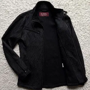 새상품급 TORNADO MART 웨이브 스트레치 광택 자켓 블랙