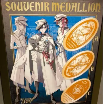 USJ 한정 할로윈 Ado 블루 로즈대 메달리온 3종 세트