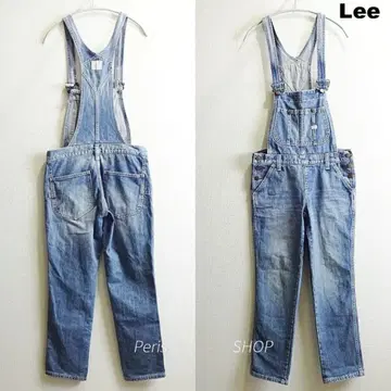 Lee 오버롤 [ S ] 슬림 테이퍼드 데님 살로펫 연한 파랑