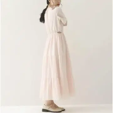 muguet 핑크 티어드 원피스