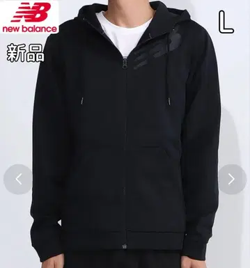 [새상품] 택 포함 뉴발란스 NB 풀 집업 후드티 블랙 L