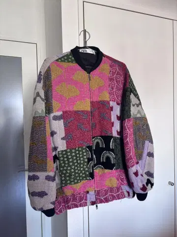 ZARA 멀티 컬러 패치워크 자켓