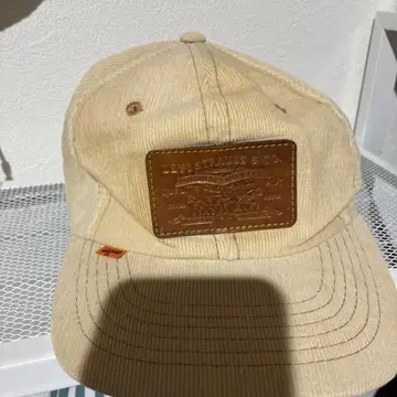 Levi's 70's 구제 의류 베이지 코튼 캡 7