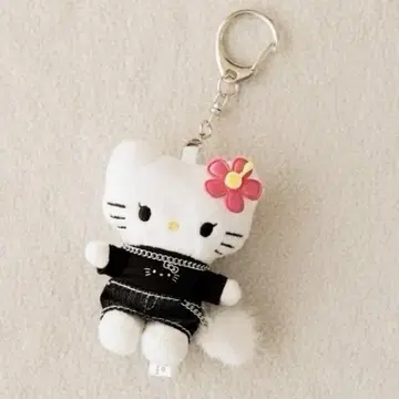LOWRYSFARM 헬로키티 토이 키링 봉제 인형 갸루 핑크