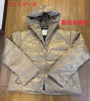ANTGAUGE 후드 부착 골드 다운 자켓 F 사이즈