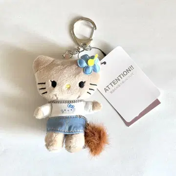 LOWRYSFARM 헬로키티 토이 키링 봉제 인형 갸루 블루
