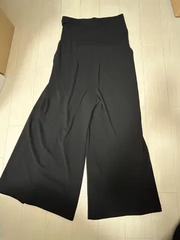 블랙 와이드 팬츠 하이웨스트