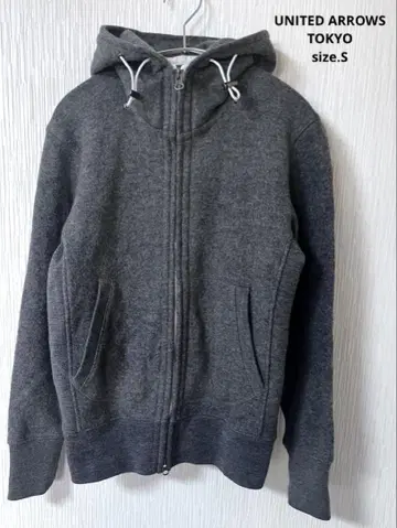 UNITED ARROWS TOKYO 후드 후드티 그레이 S 모 100%