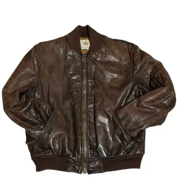 [ 하자품 ] USA 80s 골든 베어 MA-1 가죽 자켓