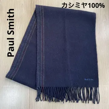 Paul Smith 다크 네이비 캐시미어 100% 머플러