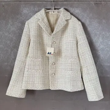 [ 반값 ] 택 포함 새상품 45R 믹스 너트 트위드 자켓 (사이즈 3)