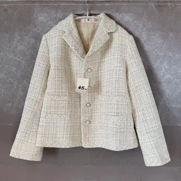 [택 포함 새상품] 45R 믹스 너트 트위드 자켓 (사이즈 3)