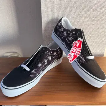 새상품 VANS 27.0cm 반스 CANCER 화이트 블랙 게 자연 레어