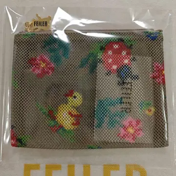 페이러 하이디 메쉬 파우치 베이지 미니