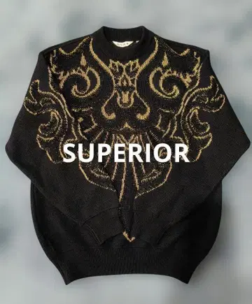SUPERIOR 크루넥 스웨터 46 구제 의류 90년대