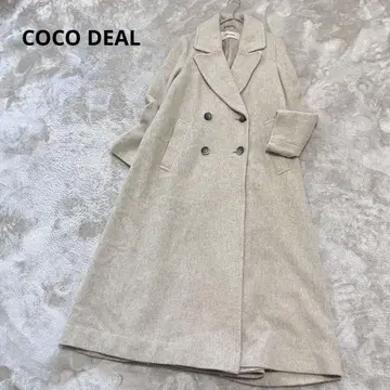 COCO DEAL 코코딜 백 플레어 롱 코트 울