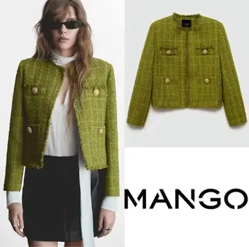 MANGO 트위드 자켓