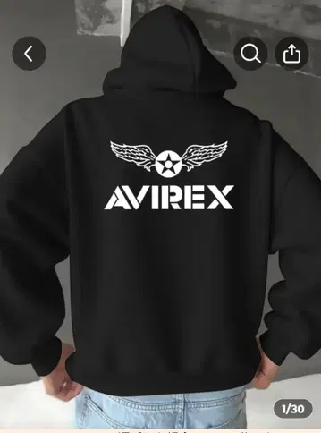 AVIREX 후드 부착 후드티