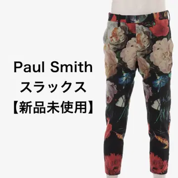 [ 미사용 새상품 ] Paul Smith 플로럴 꽃무늬 슬랙스 L