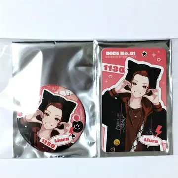이레귤러즈 보이싱 스토어 랜덤 트레이딩 카드 캔뱃지 리우라