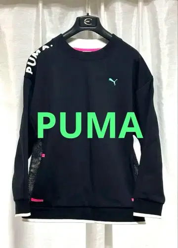 [ 새상품급 ] PUMA 푸마 메쉬 맨투맨 블랙 가을/겨울/봄