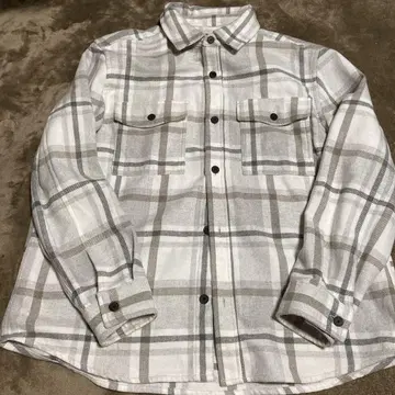 H&M 체크 플란넬 셔츠 두꺼운 원단 XL 사이즈