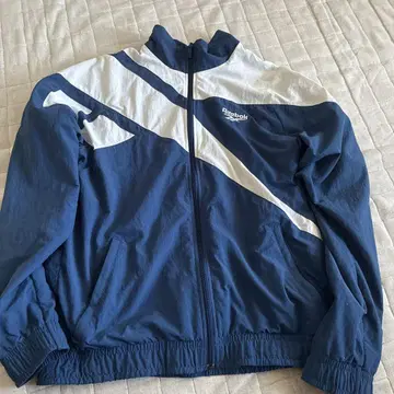 Reebok 나일론 자켓 블루/화이트