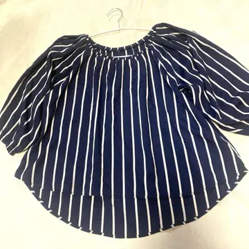TODAYFUL 스트라이프 패턴 7부 소매 블라우스 F