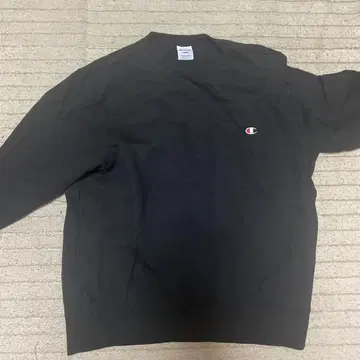Champion 블랙 크루넥 트레이닝복