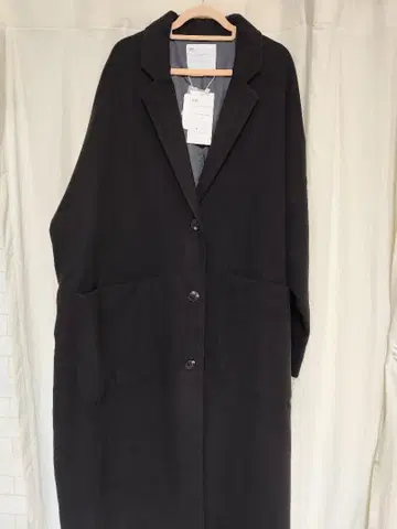 주말 세일 SO 블랙 롱 코트 프리 사이즈