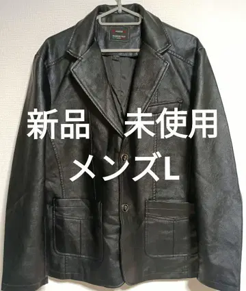 새상품 미사용 남성용 L (신장 165~170 정도) 라이더 자켓 블랙