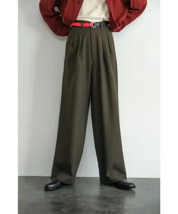 25AW m's braque TUCKED BAGGY PANTS 38