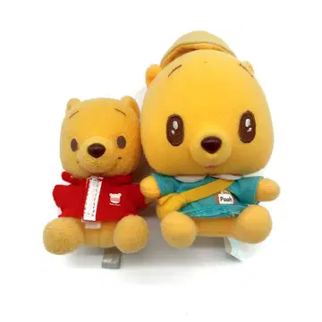 디즈니 귀여운 곰돌이 푸 봉제 인형 헤이세이 레트로