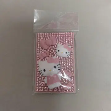 LOWRYSFARM 헬로키티 퀼팅 데코 mini 거울 핑크