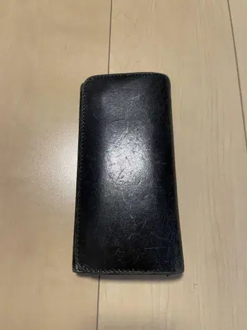알즈니 블랙 가죽 장지갑