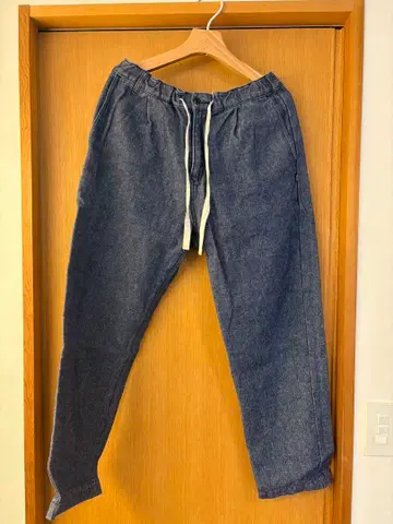 다크 블루 데님 팬츠 허리밴딩 MANASTASH