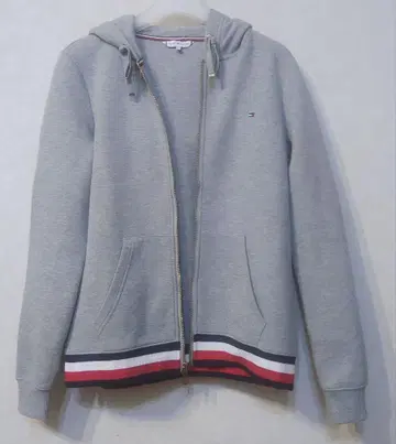 Tommy Hilfiger 후드 부착 후드티 그레이