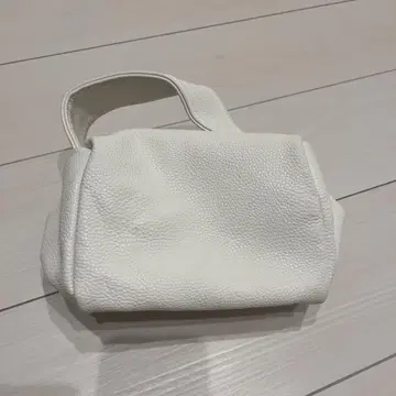 화이트 미니 핸드백