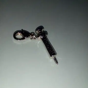 Q-pot 주사기형 실버 참 약 2.3cm
