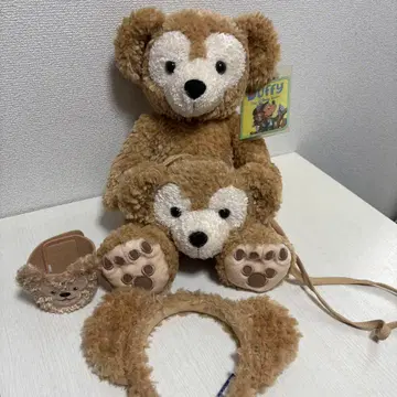 디즈니 더피 봉제 인형 머리띠 코인 패스 케이스 4종 세트