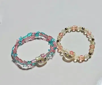 헬로키티 비즈 팔찌 산리오 비즈 레트로 2001년