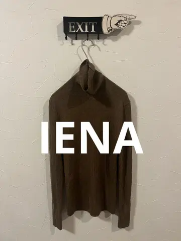 IENA 울 100 터틀 리브넥 스웨터