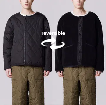[ UNISEX ] 밀리터리 리버서블 크루넥 다운 자켓